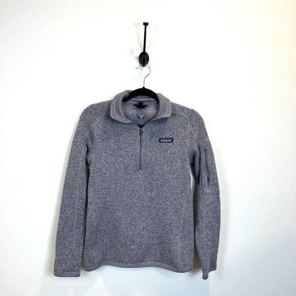 Women’s Patagonia Small 1/4 Zip Pullover Better Sweater Tundra Purple - Picture 1 of 11